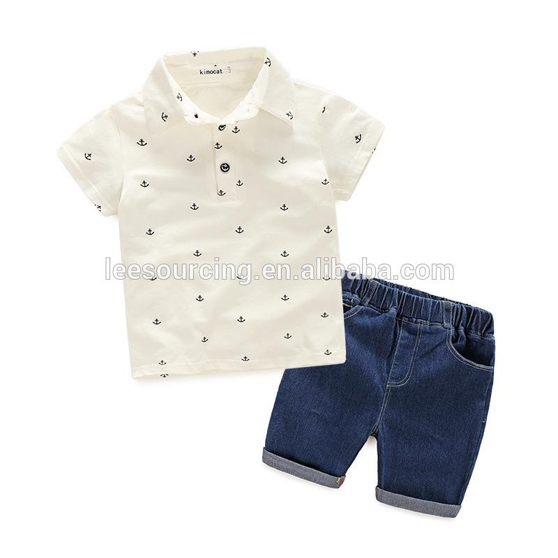 Cheapest Factory Cotton Lined Sports Pants - Baby polo t shirt and short trousers set child clothing summer baby boy sets clothes – LeeSourcing