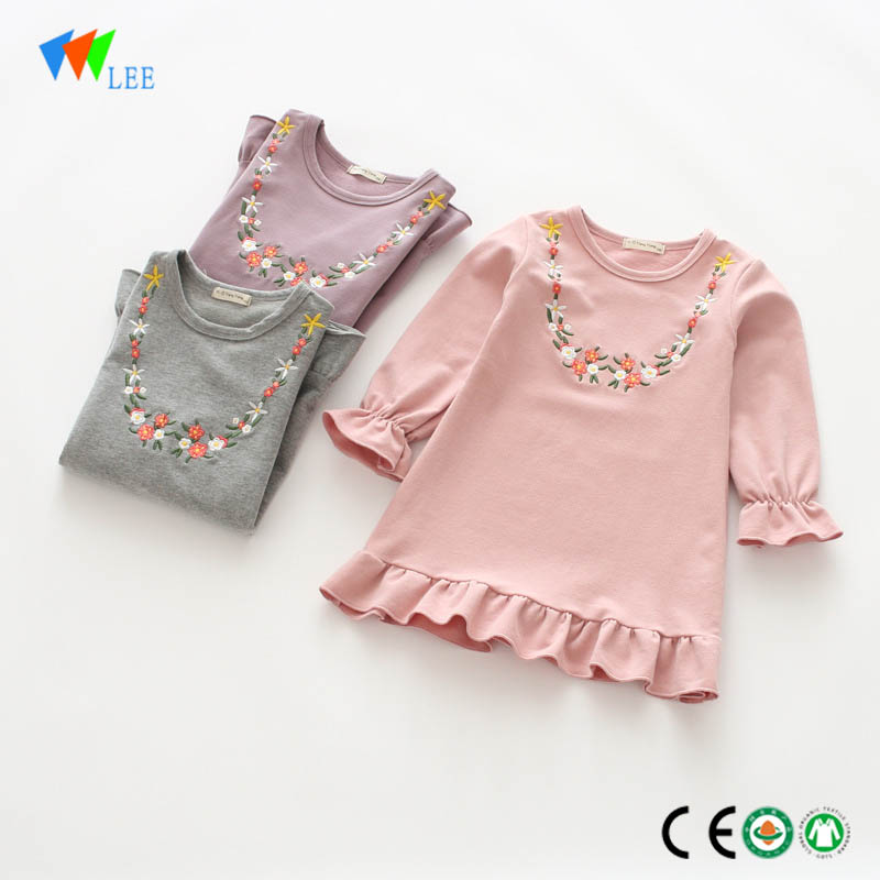 Factory Supply Children Wholesale - Hot sale new style children party dresses summer stripe 100%cotton girl child dress – LeeSourcing