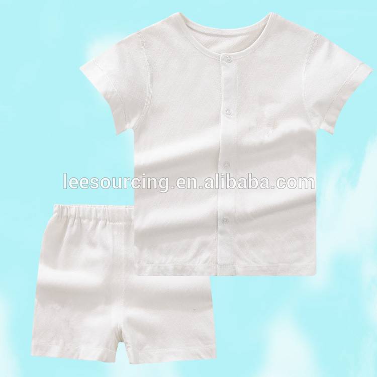 Newly Arrival Solid Clolor Shorts - Hot sale 2pcs short sleeve t shirt and shorts baby set – LeeSourcing