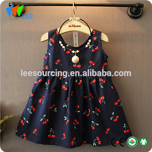 Factory price modern girls dresses cotton kids party dresses 3-5 year old girl dress