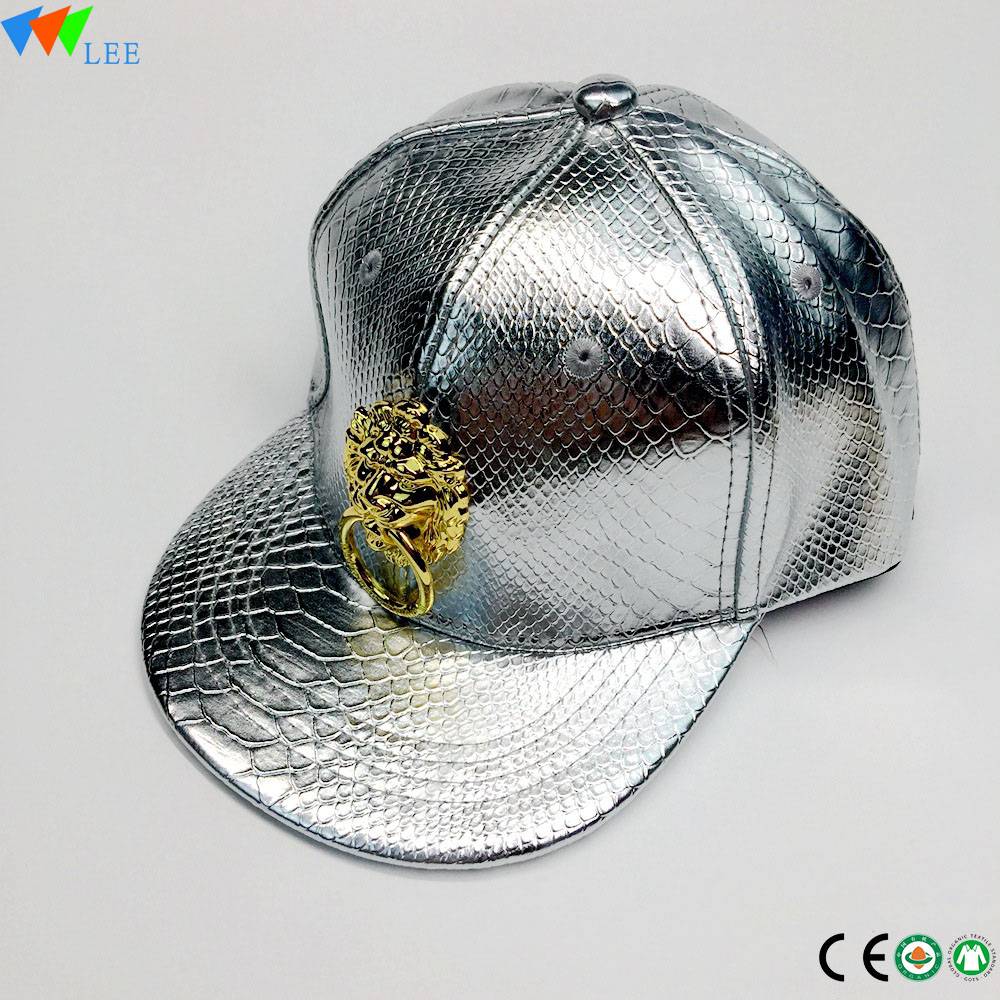 2018 China New Design Wide Leg Jeans - Custom gold decoration 6 panel leather baseball cap for sale – LeeSourcing