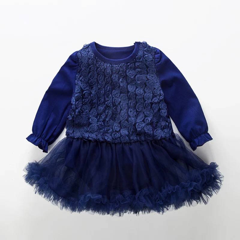 China Manufacturer Girl Skirts Design Baby Puffy Princess Girls Party Dresses Woolen Dress for Winter