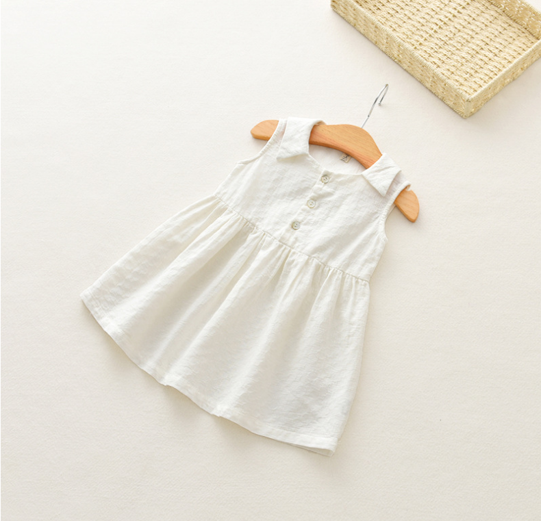 Girl lace cheongsam summer stripe cotton baby girl dress