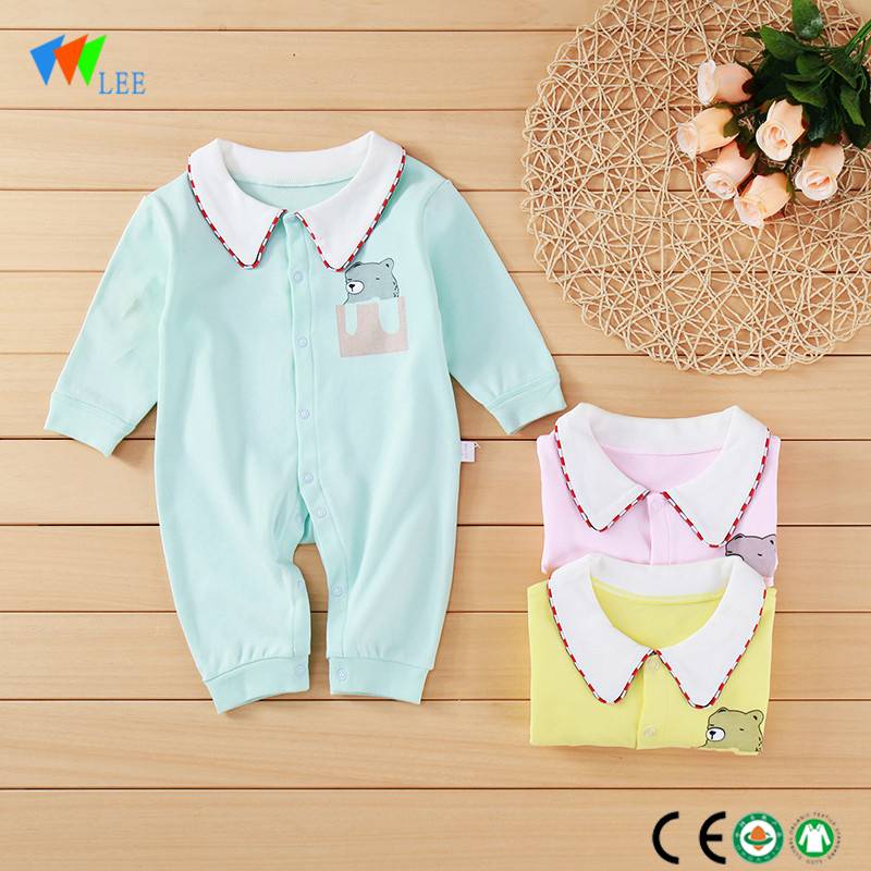 wholesale fashion styles baby clothes cartoon cotton baby romper