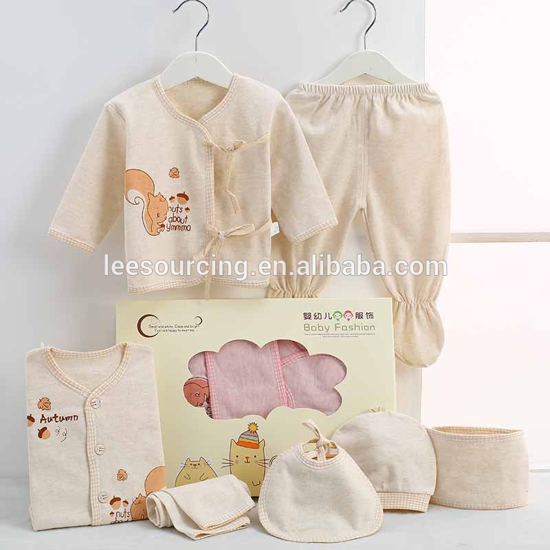 Frühling aus 100% Baumwolle neugeborenes Baby Kleidung Geschenk neugeborene Baby-Kleidung Kind-Kombinationen eingestellt