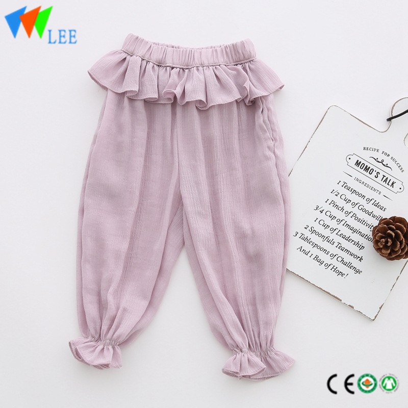 children baby icing ruffle pants spring summer autumn girls trousers