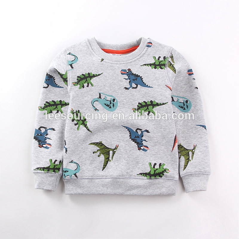 Europe style for Baby Girl Denim Trousers - Wholesale cotton full cartoon printed pattern crewneck baby boy sweatshirt – LeeSourcing