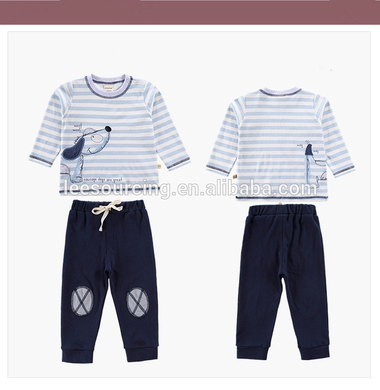 New design pattern casual style boys suit baby clothes clothing set