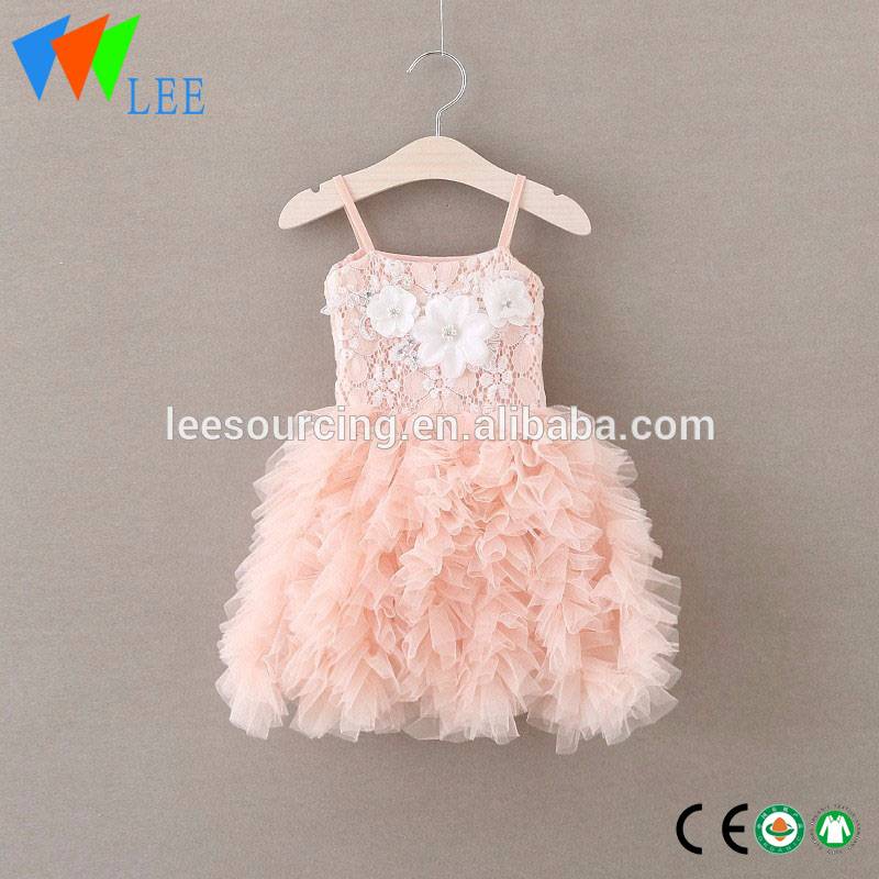 Hot sale Factory 2 Pcs Clothes Sets - Latest children birthday fancy dress baby girl halter neck summer dress – LeeSourcing