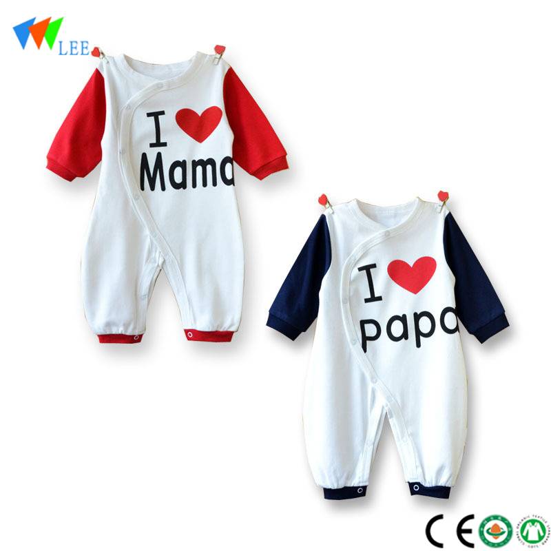 China vervaardig nuwe ontwerp babys clothes100% organiese katoen kortmou kinders plain onesie pasgebore baba Baby