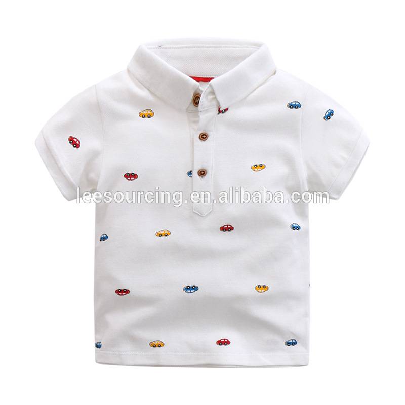 camisas de polo del bebé de los bebés del verano más tardío personalizada y comercializada camiseta