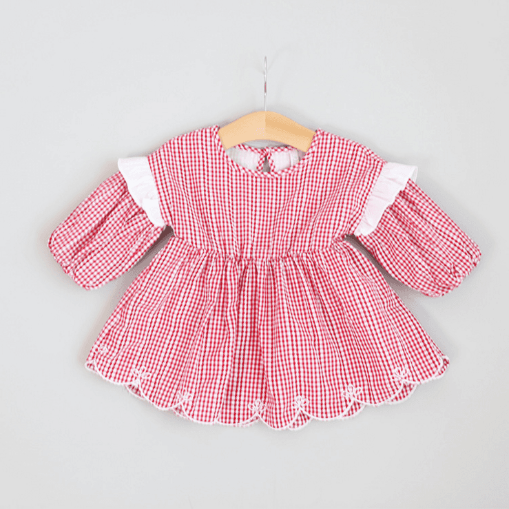 висок квалитет на летото 100% памук 1 година бебе девојка се облекуваат