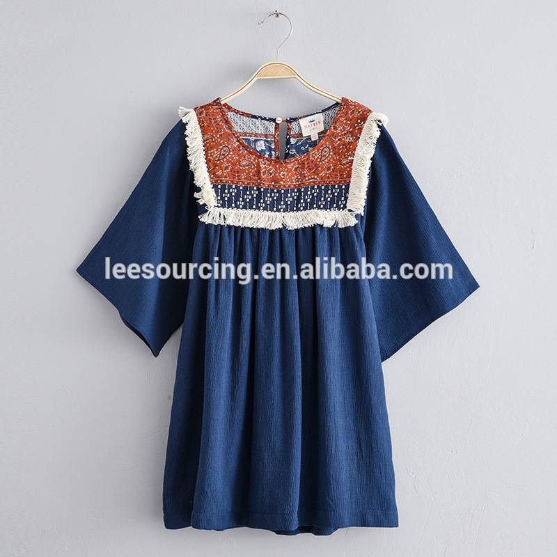 Fashion summer national style A-line new model girl dress