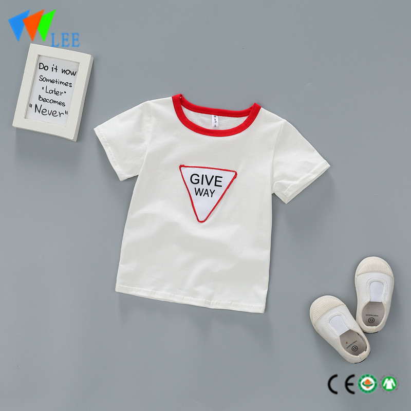 Babykinder Sommer Baumwolle Kinder-T-Shirts übersichtliches Design, Rundhalsausschnitt