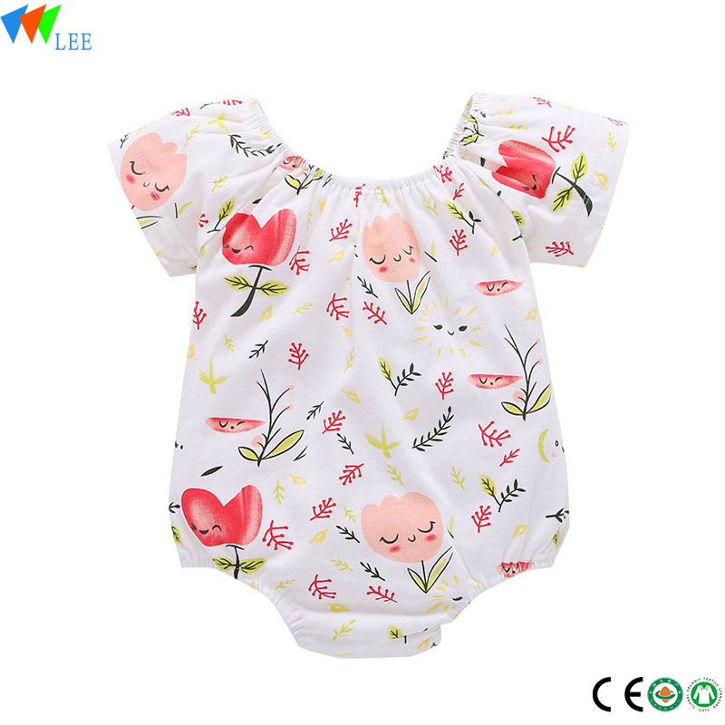 Wholesale Colorful baby girls summer romper