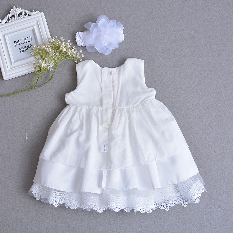 Børnene smukke model kjole med blomst Baby Girl tøj kjole engros nyeste børn kjole designs