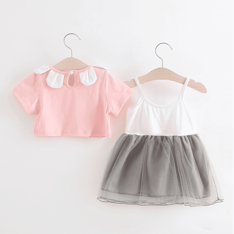 Viimeksi Design Vauva kesävaatteet 100% puuvillaa tyttöjen puolue Tutu mekko