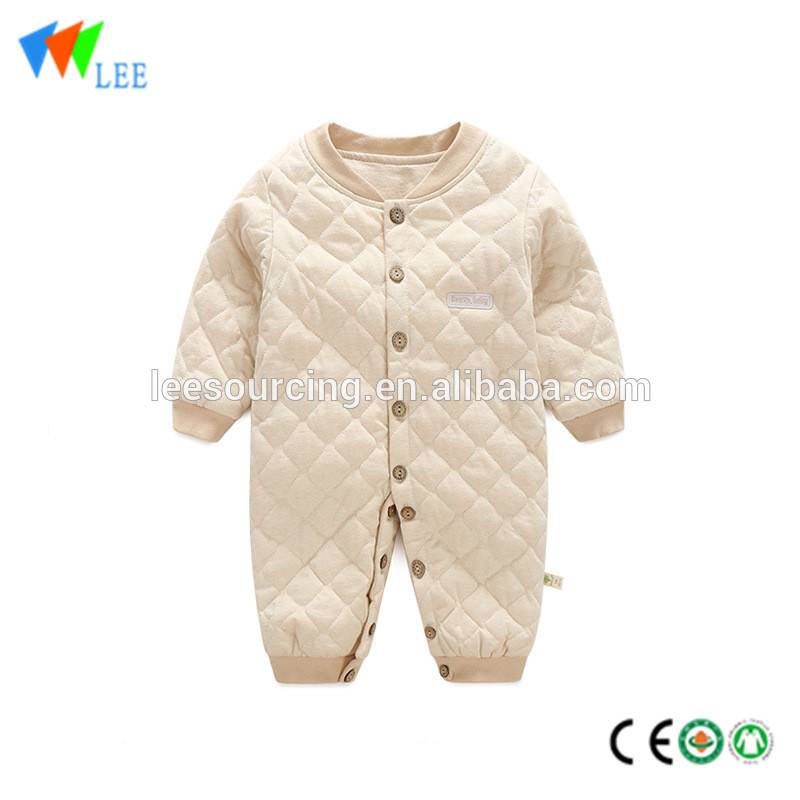 Organic Baby Cotton sleepwear inverno bebé onesie