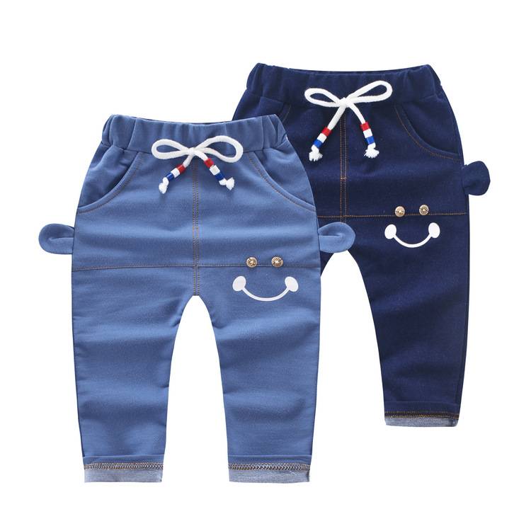 Fashion Denim Kids Trousers Pjutten Bern Baby Boy Harem Pants