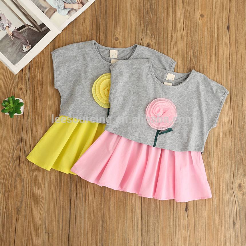Discount wholesale Kids Outfits - Wholesale summer cotton printing sleeveless girls baby swing top set – LeeSourcing