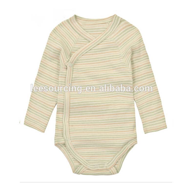 Free sample for Indian Kids Clothes Sets - High quality wholesale soft cotton bodysuit striped blank baby onesie – LeeSourcing