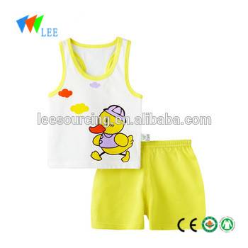 wholesale summer cute baby boy clothing set 2pcs in 1 set