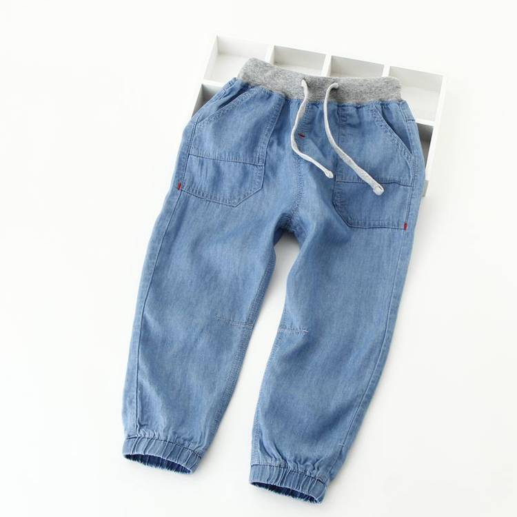 Ambongadiny Newest Kids Lalaom-pirahalahiana Wear Baby Boys Jeans ankizy Blank Denim pataloha