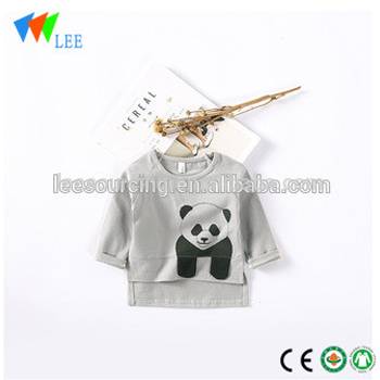 Korea Style Cotton Baby Long Sleeve T-shirt Panda O-neck T-shirt For Baby