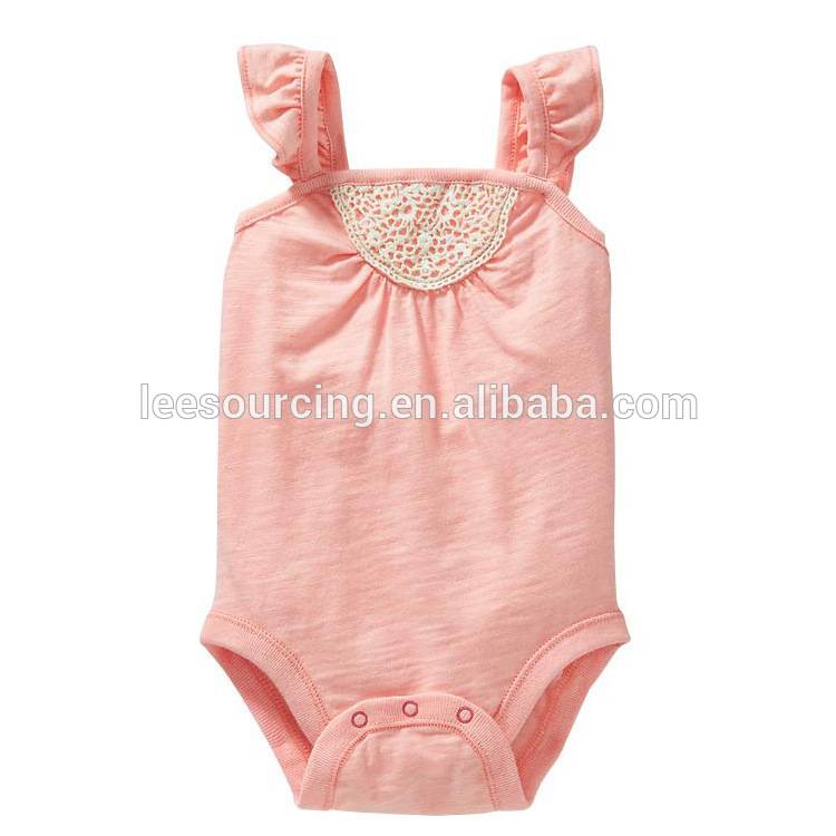Wholesale comfort organic cotton material clothes blank baby romper