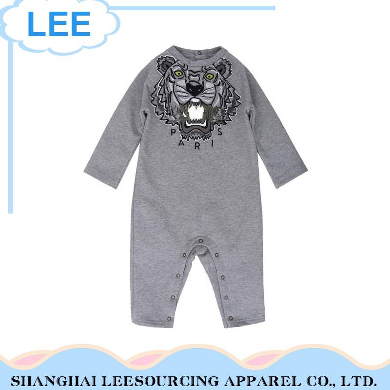 Wholesale High Quality Soft Cotton Baby Girl Animal Romper