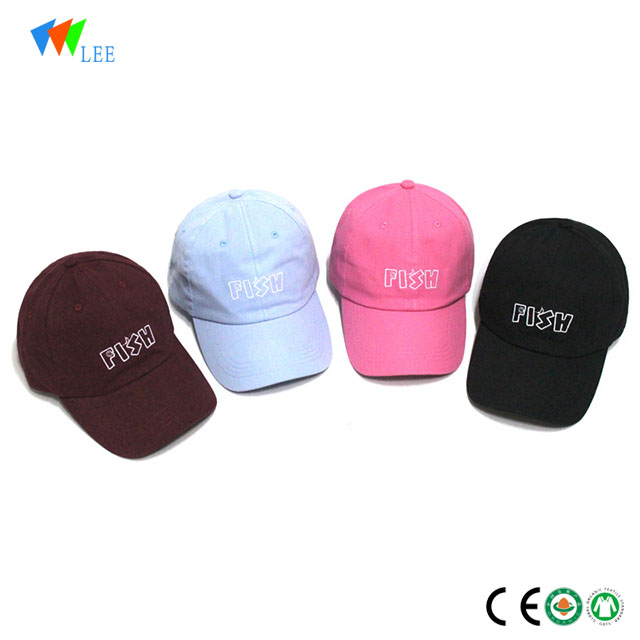 wholesale 6 panel custom embroidery baseball cap hats