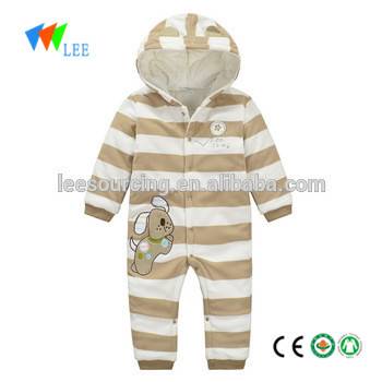 baby onesie hoodie infant bodysuit 100%cotton playsuit keep warm for winter