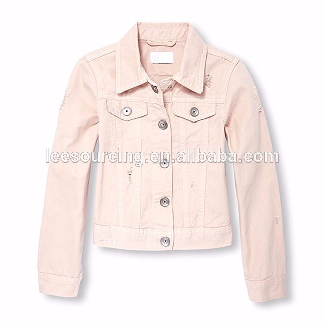 wholesale denim jacket for kids girl