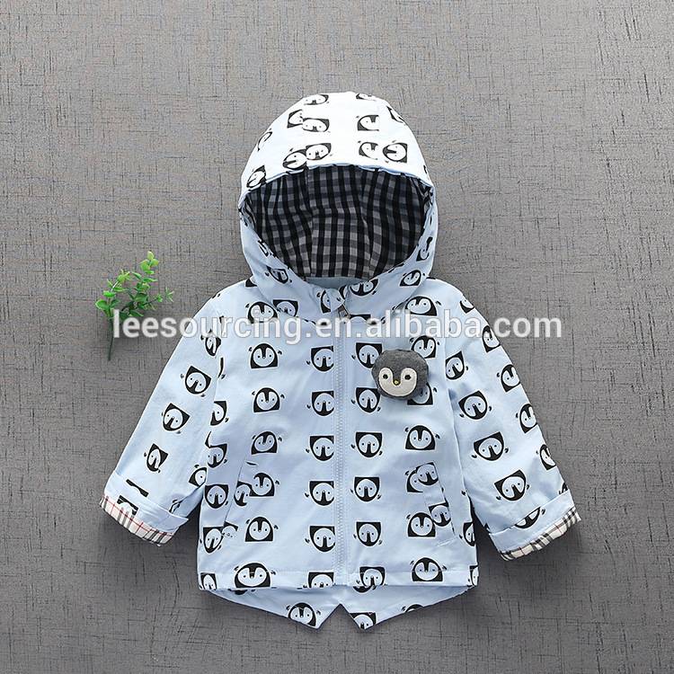 Baby kids clothing spring coat long sleeves hooded jacket out clothes