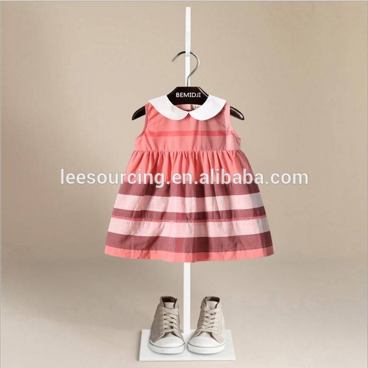 Summer style short sleeve good price baby girl cotton dresses