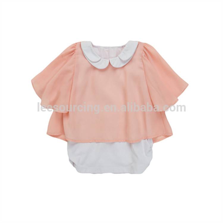 Sweet baby clothes wholesale price 90-120cm fashion summer girls t shirt cotton solid color western clothing shirts