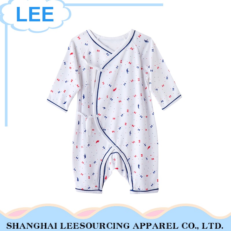 China Cheap price Summer Kids Short Pants - Wholesale Flutter Sleeve Plain Baby Sleeper Rompers – LeeSourcing