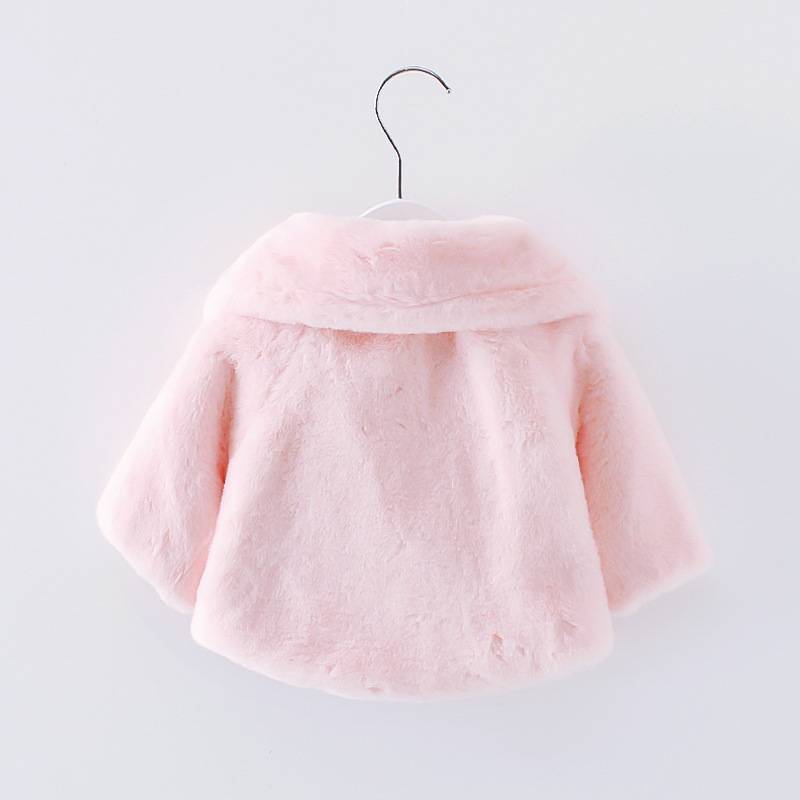 Low price Boutique Children Clothing fancy winter baby girl faux fur coat