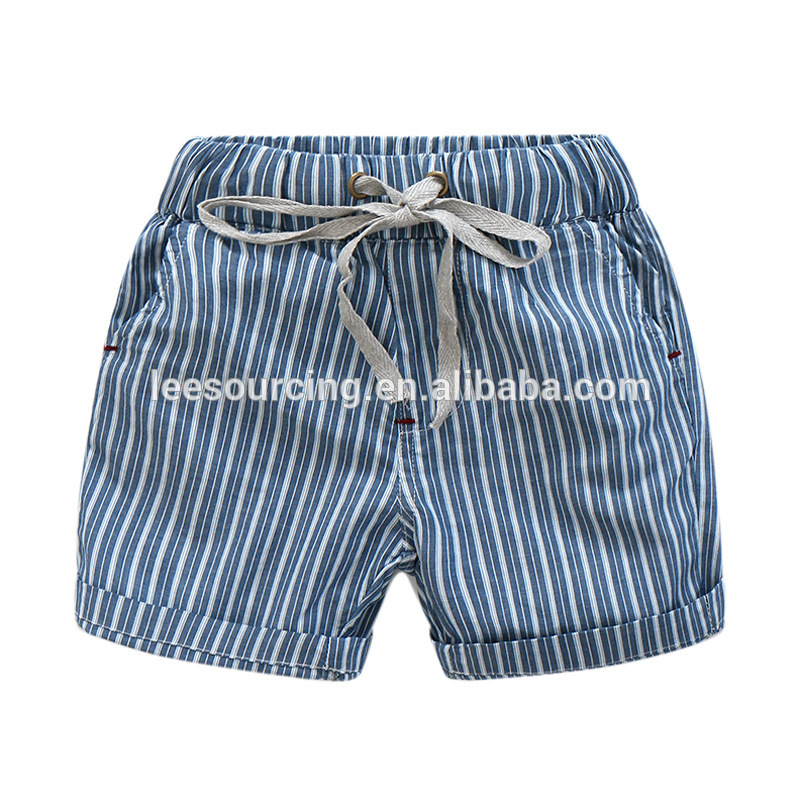 Summer children stripe shorts cotton kids beach wear wholesale