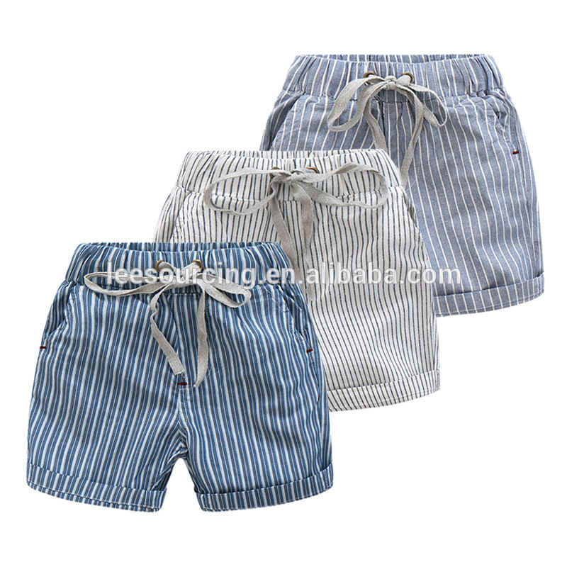 Causal style striped cotton summer baby boys shorts