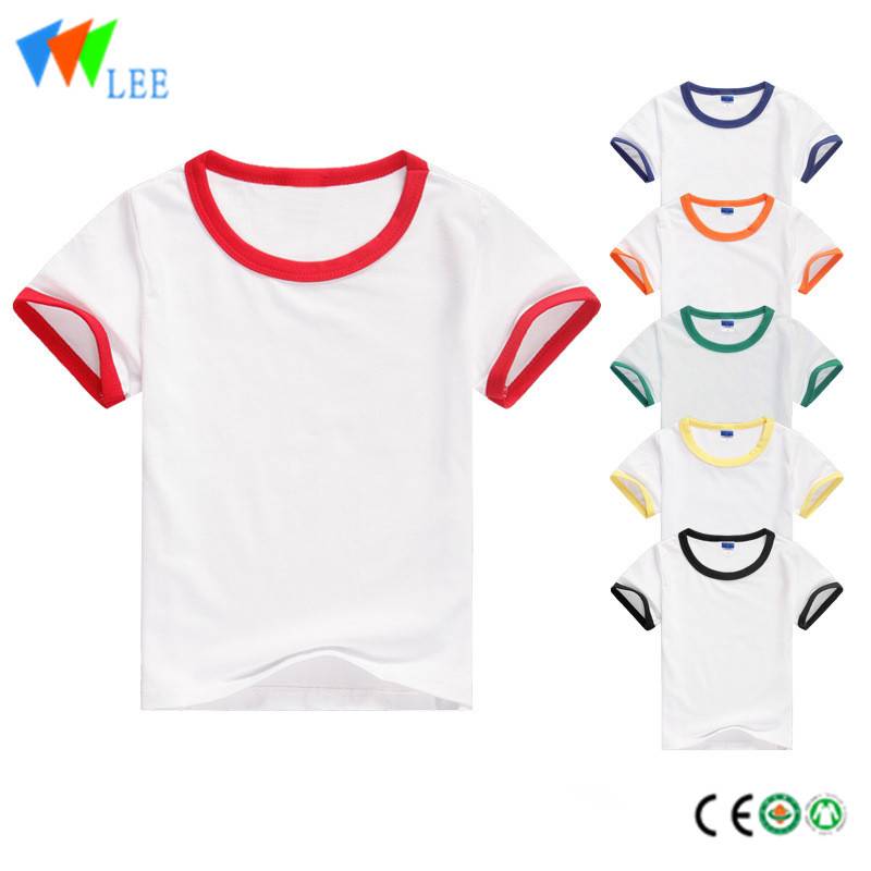 Discount Price Girls Leggings - 100% cotton kids boys t-shirt round collar short sleeve – LeeSourcing