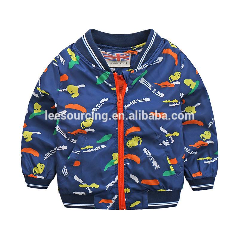 Wholesale children wear zipper kids jacket boys