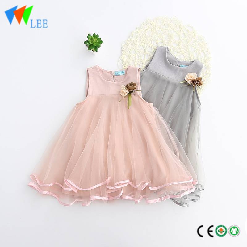 Reasonable price Baby Boy Outfit - Hot style fashion girl princess lacy lace dress sleeveless lovely – LeeSourcing
