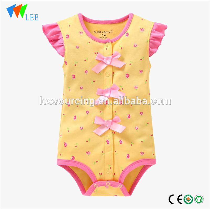 Cute baby clothes newborn 100%cotton polka dot infant bodysuit fashion romper wholesale