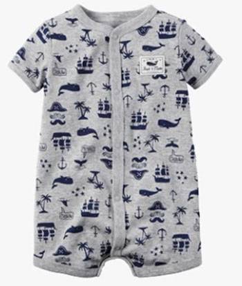 Short Lead Time for Baby Gift Sets - 100% cotton fashion printing baby romper plain – LeeSourcing