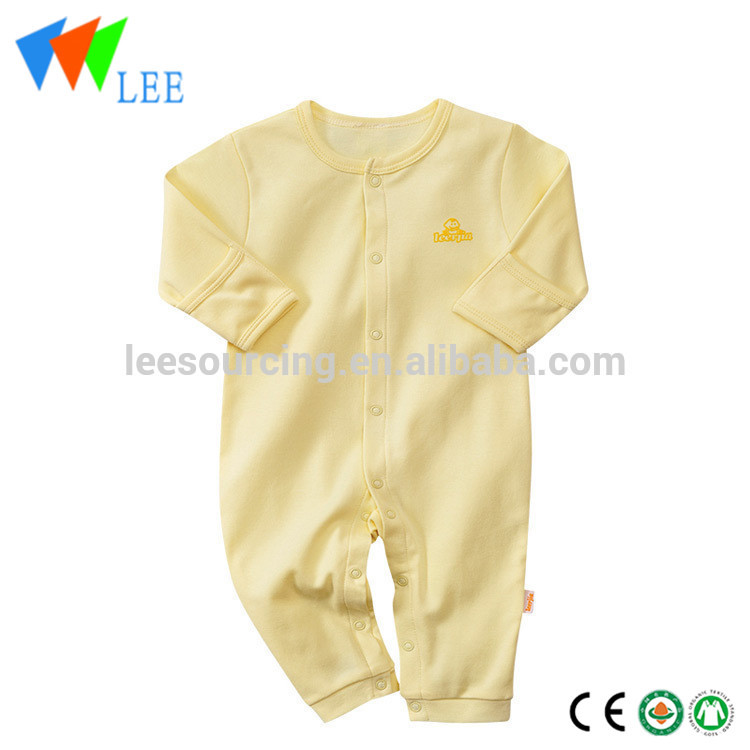 100% cotton blank baby body suit plain infant rompers