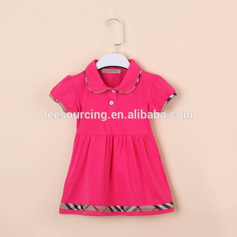 Деца момиче лято печатни памук топка рокля деца момиче тенис рокля