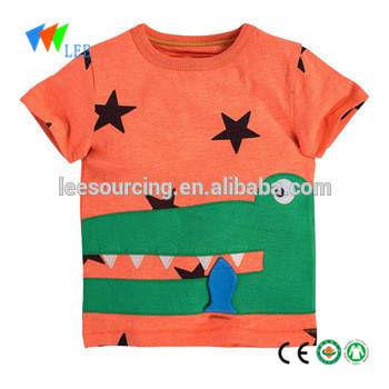 Nowy design baby boy drukowania bawełny t shirt dzieci t shirt