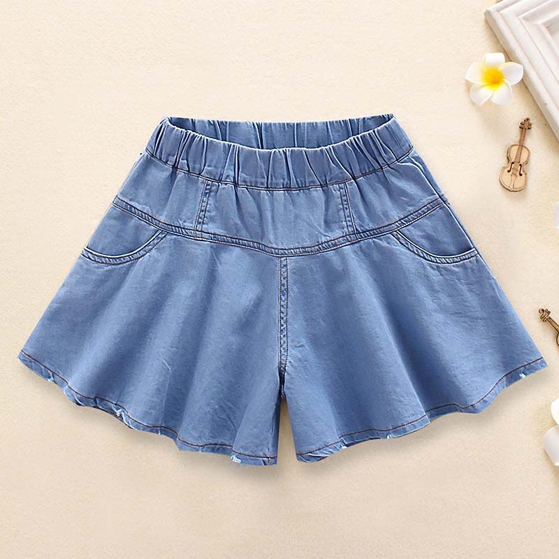 Solid color knitted cotton baby ruffle shorts wholesale