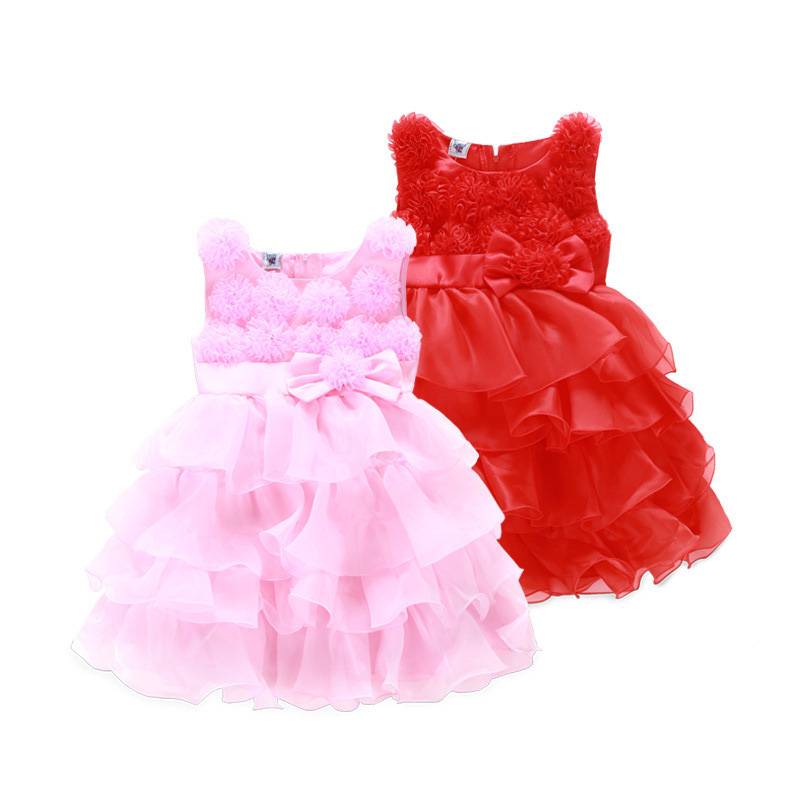 New Fashion Full-length Ball Gown Flower Girl Dress Kids Sleeveless Satin Night Dress wholesale